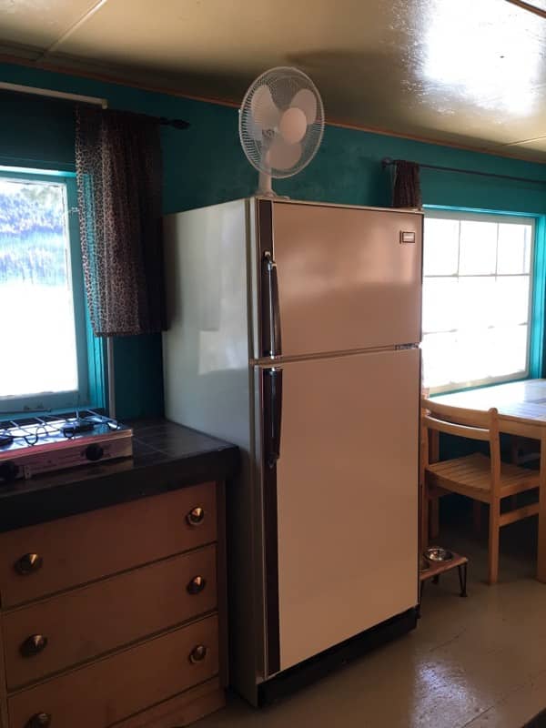 vacation cabin 2 kitchen fridge
