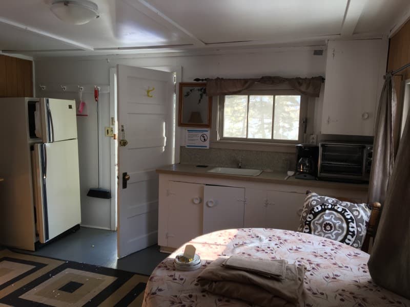 Rental cabin 5 kitchen area
