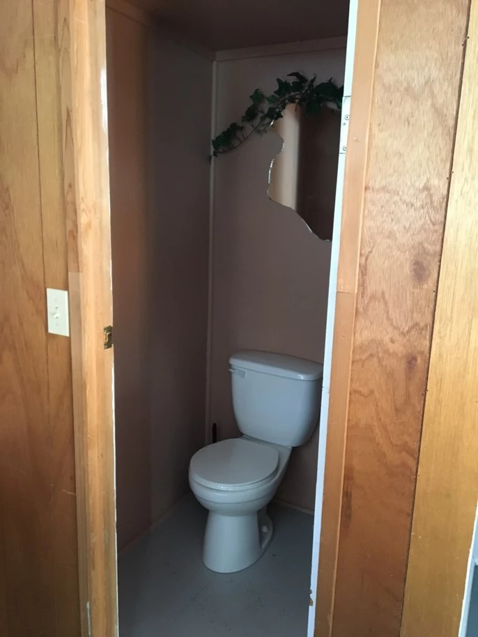 Rental cabin 5 private toilet