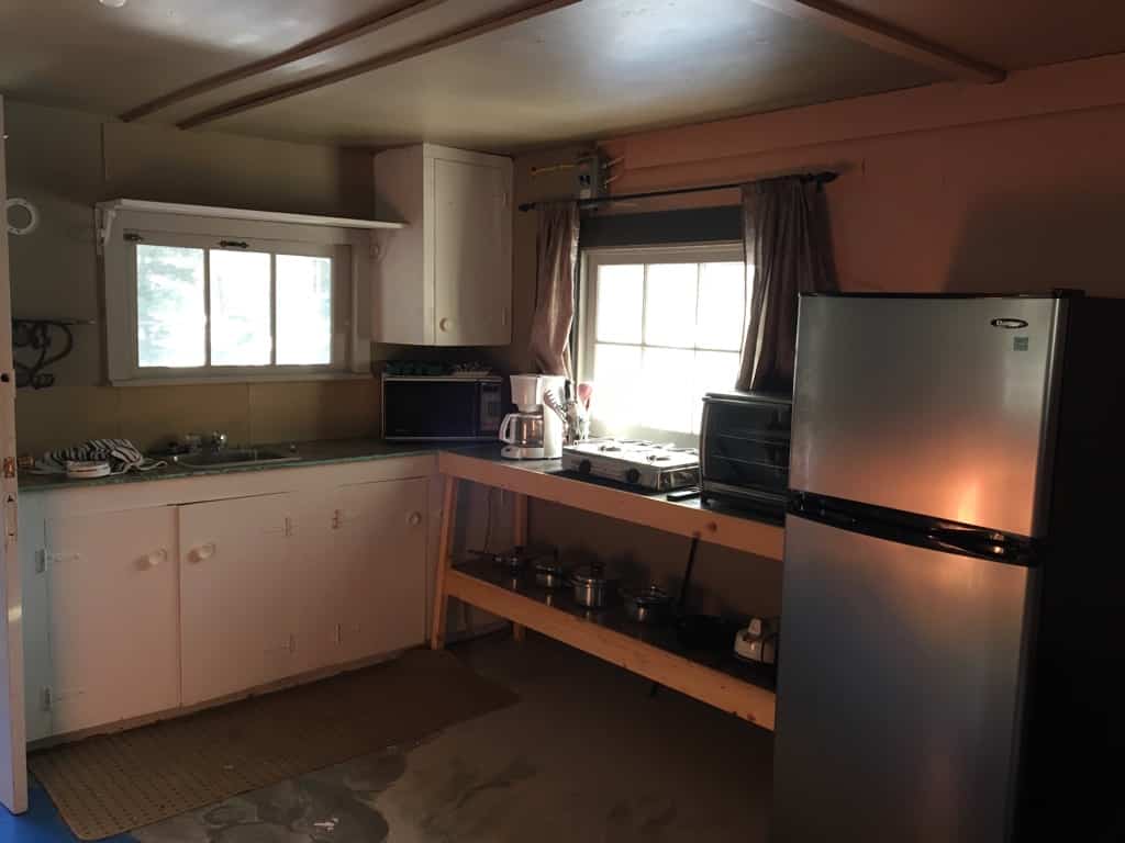 Rental cabin 6 open kitchen area