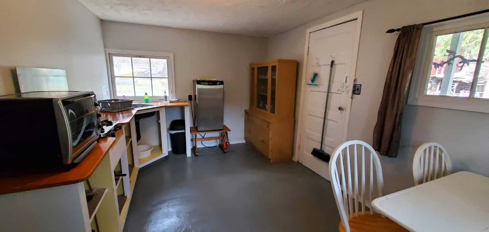 rental cabin 7 kitchen area